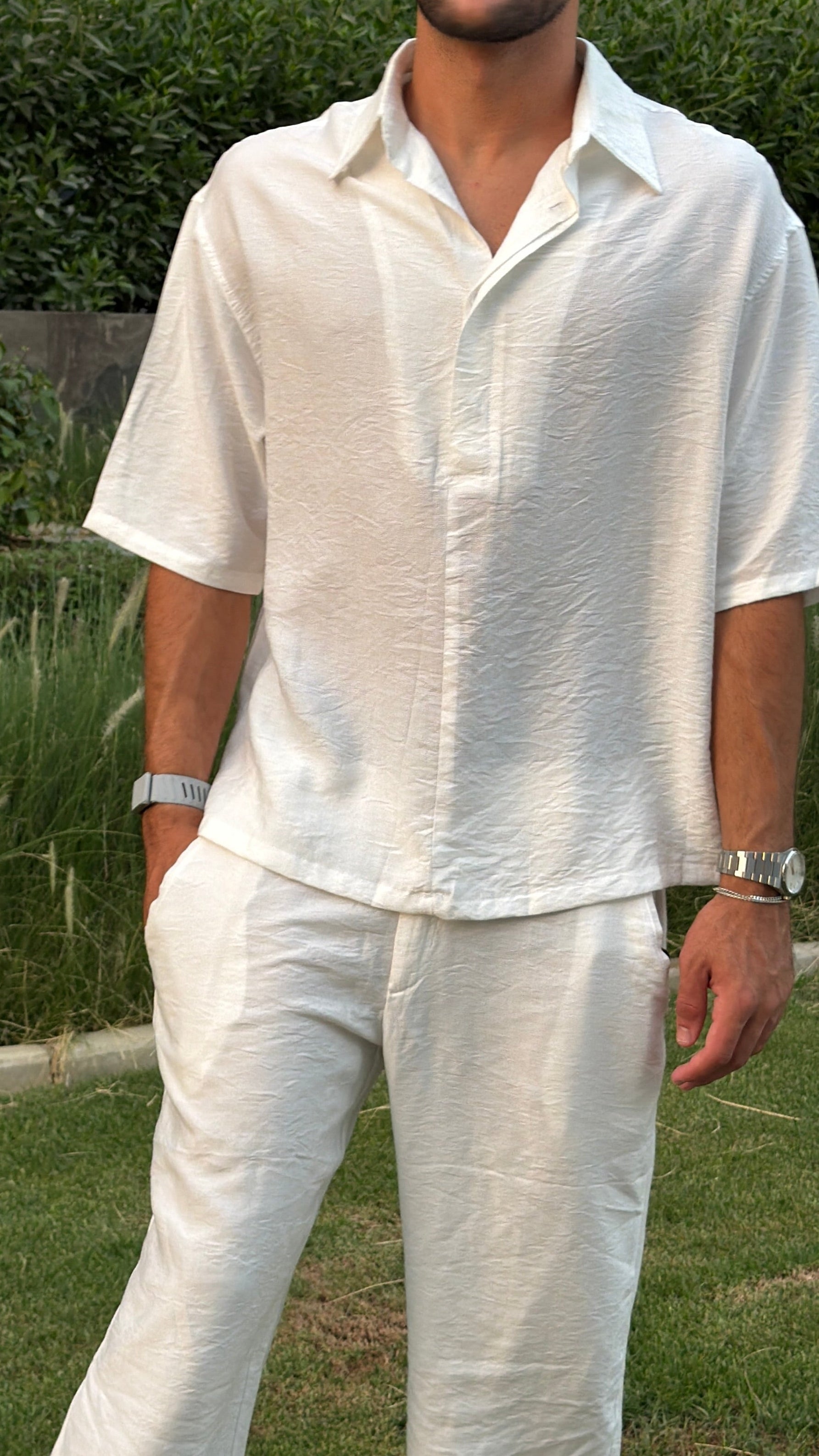 White Linen Shirt