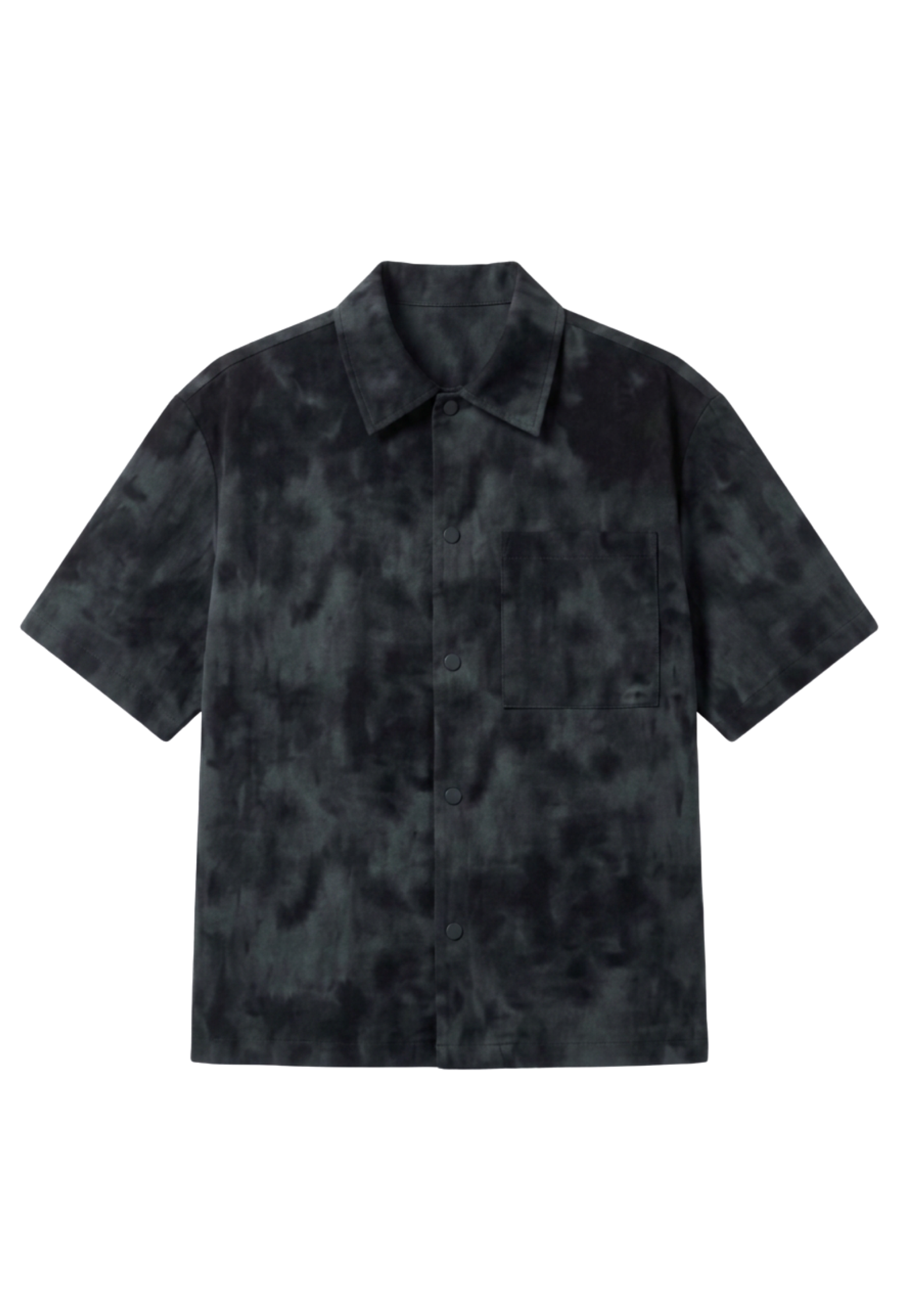 Washed Black Morano Leather Overshirt [ Best Seller ]