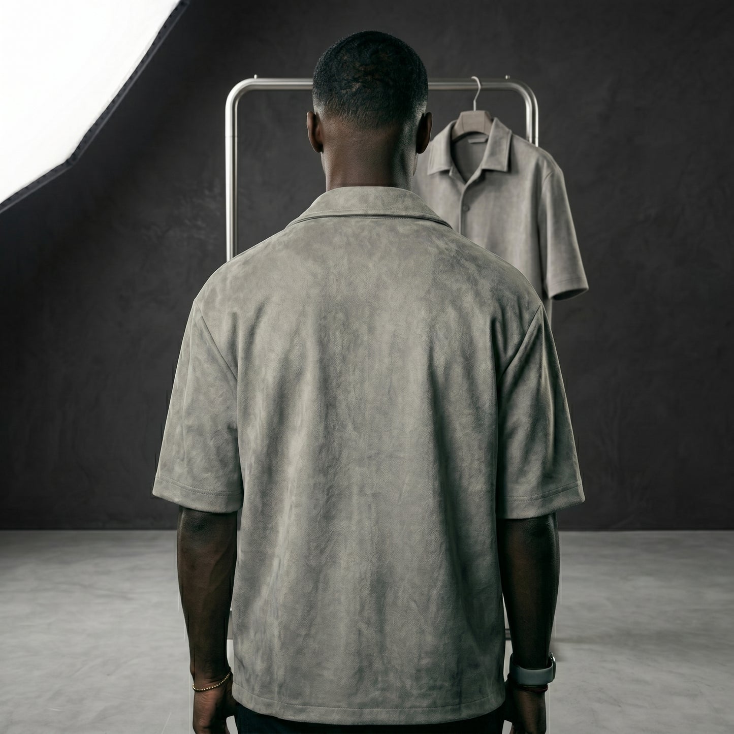 Washed beige Morano Leather Overshirt ( Best Seller )