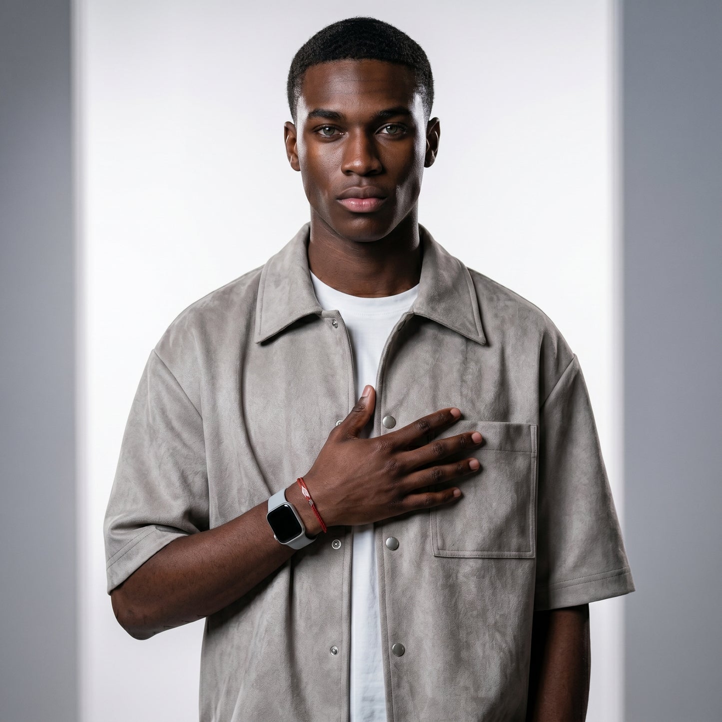 Washed beige Morano Leather Overshirt ( Best Seller )