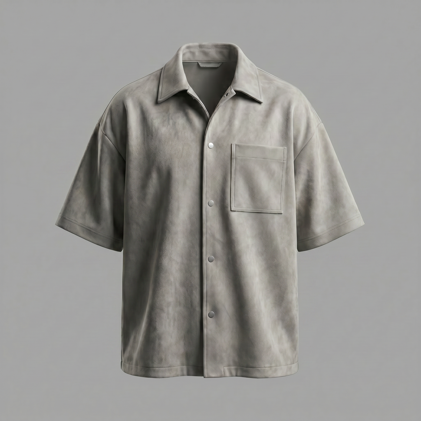 Washed beige Morano Leather Overshirt ( Best Seller )